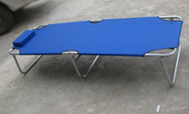 Folding bed canvas single bed thickening double deck Oxford outdoor camping military bed lunch hospital escort light