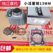 Qian Jiang Xianglong QJ125-27 Miong Long 125-26 brisk running 125-19 28 piston ring cylinder sleeve cylinder 13 pin