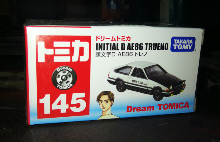 (GD Manwan Club) TOMY Domeka No. 145 Initial D Toyota AE86 Takumi Alloy Model Car