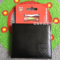 Domestic spot Arsenal official gunman fans badge leather wallet wallet gift ball field