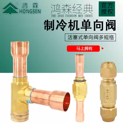 Hongsen refrigeration unit air conditioning heat pump anti-reflux one-way check valve screw welding port check valve check valve