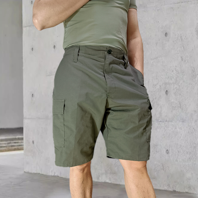 Outdoor Military Fans' Tactical Army Green Men's Camouflage Shorts American Style Summer Loose Casual Workwear Five-Point Shorts Plus Size