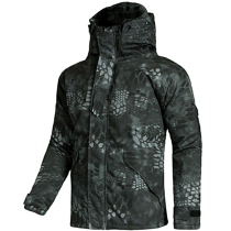 Outdoor military fans mens Python camouflage G8 cold-proof clothing padded lint cotton-padded jacket windbreaker