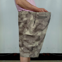 Fat man outdoor sports BDU camouflage tactical shorts mens summer plus size plus size overalls five points large pants