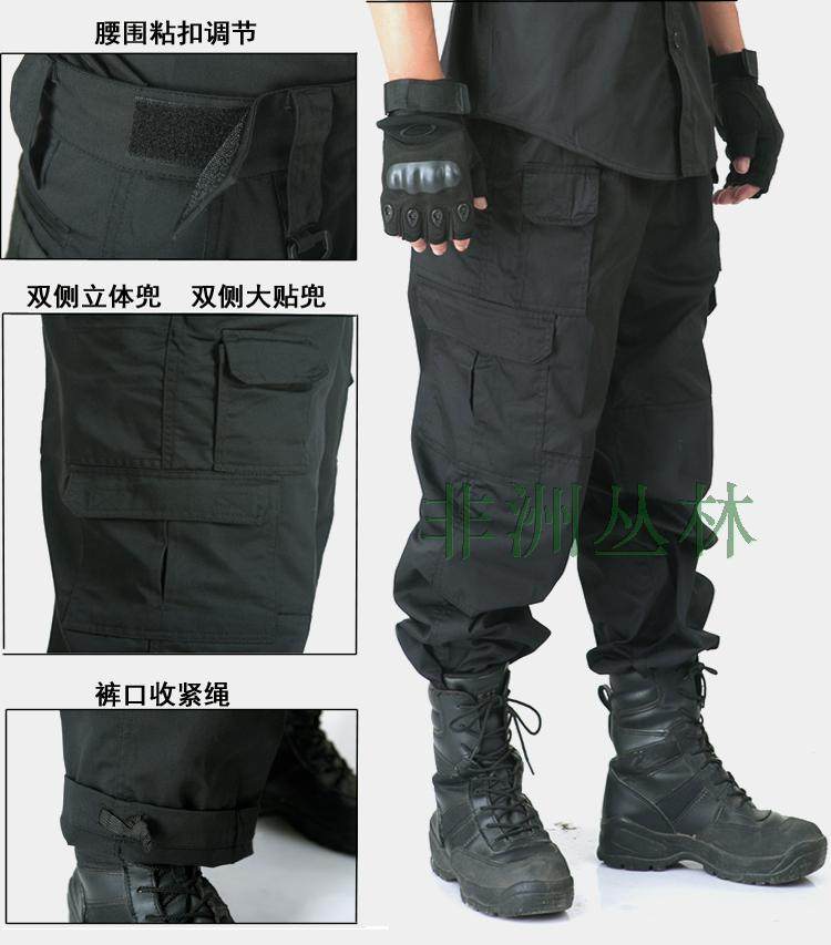 Tooling training pants Outdoor military fans loose multi-pocket summer tactical pants Men's outdoor sports pants casual pants military pants