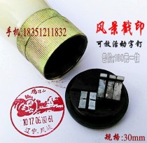 Custom made 2020 Landscape stamp Universal handle postmark Wooden handle stamp Stamp Said stamp Nail Lunar Year of the Monkey Stamp Philatelic Souvenir