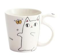 Japan imported ceramic Blue Cat 3 brothers mug milk tea cup hand Cup