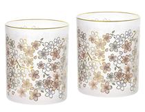 Japanese original ADERIA gold cherry blossom frosted glass beer glass whiskey Cup 300ML