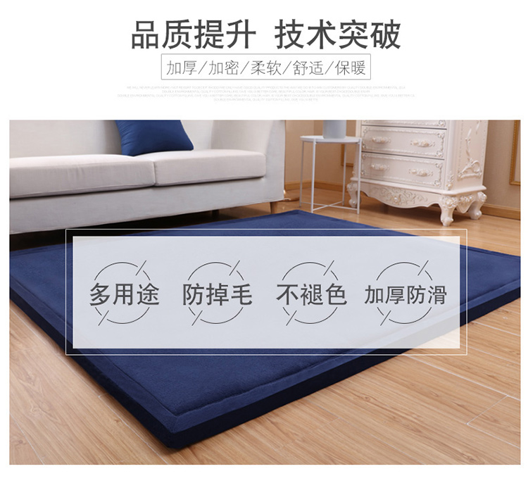 Dày tatami mat phòng khách phòng ngủ cạnh giường ngủ bé shatter kháng pad sàn mat mat tầng mat tùy chỉnh 3 cm dày thảm thảm lót