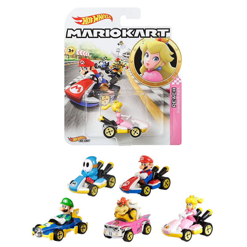 Hot Wheels Mario Movie Racing Game Themed Car Toy Model Children's Alloy Figure Mario Hot Wheels Mario Movie Racing Game Themed Car Toy Model Children's Alloy Figure Mario