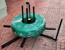 Large number placing wire rack unwinding disc unwinding machine unwinding machine folding wire windpipe retraction