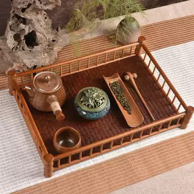 Yuzhu mat rack Japanese dry bubble table tea tray tea tray tea cup holder rack