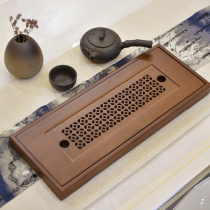 Bamboo Tea Tray Fuku Sheng Storage Water Type Tea Tray Solid Wood Tea Sea Tea Table Tray Tea Totea Ware Accessories
