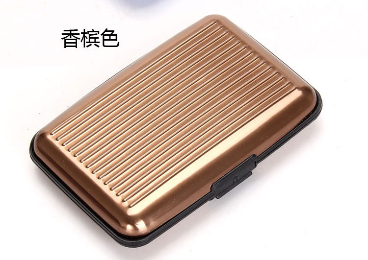 ANNE chống từ hàng không hợp kim nhôm gói thẻ thời trang đầy màu sắc danh thiếp chủ thẻ chủ thẻ trường hợp ví nam đẹp