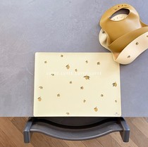 Spot) Danish konges slojd New lemon silicone placemats portable foldable baby to eat