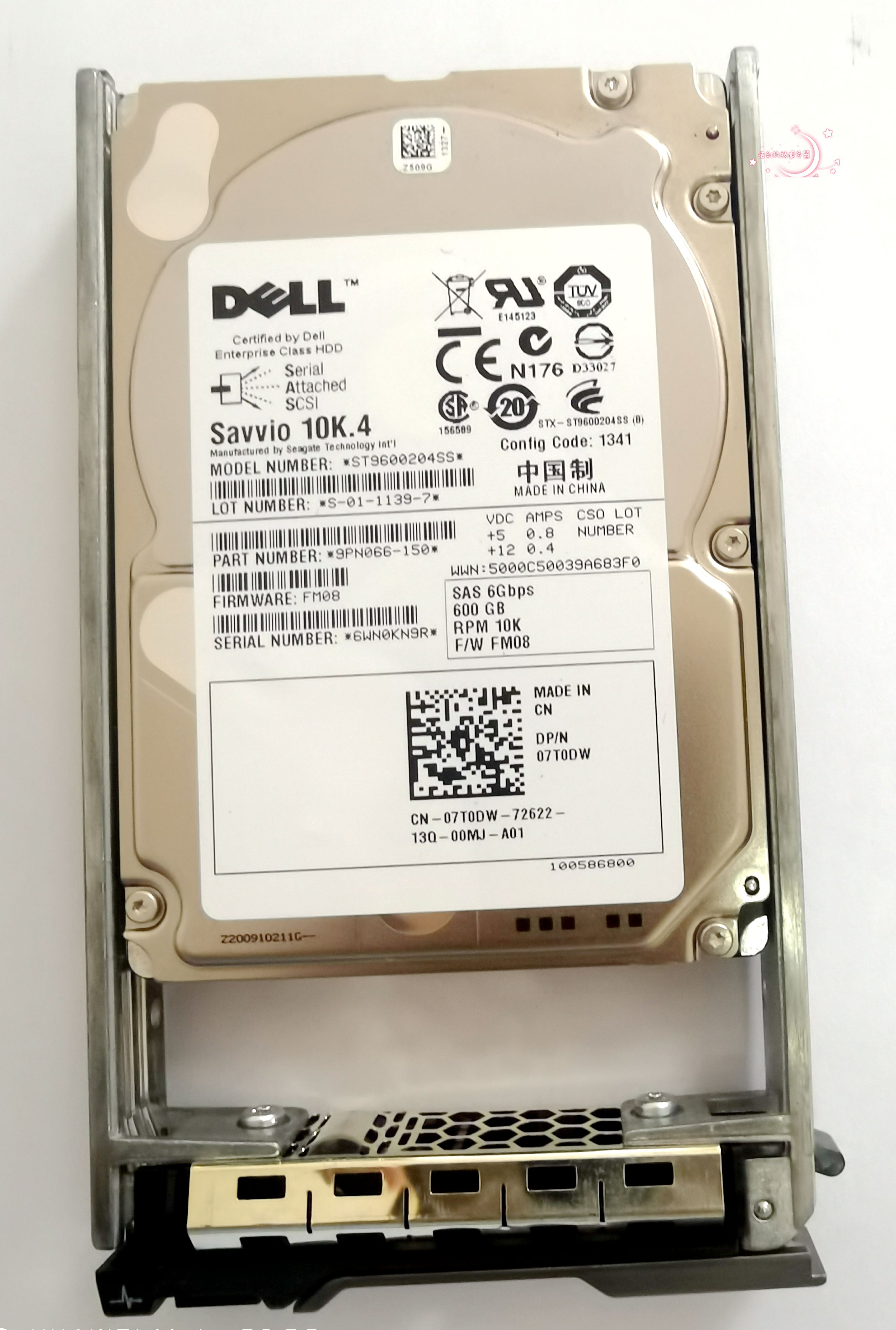 Dell Dell Dell 600GB SAS 2 5 R72NV 8WP8W 7YX58 7T0DW 7YX58 disc