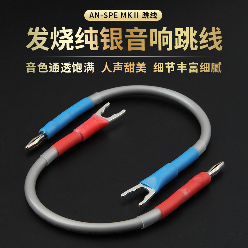 Original British Audio Note Music Noble An-Spe Mkⅱ Pure Silver Speaker Jumper Cable
