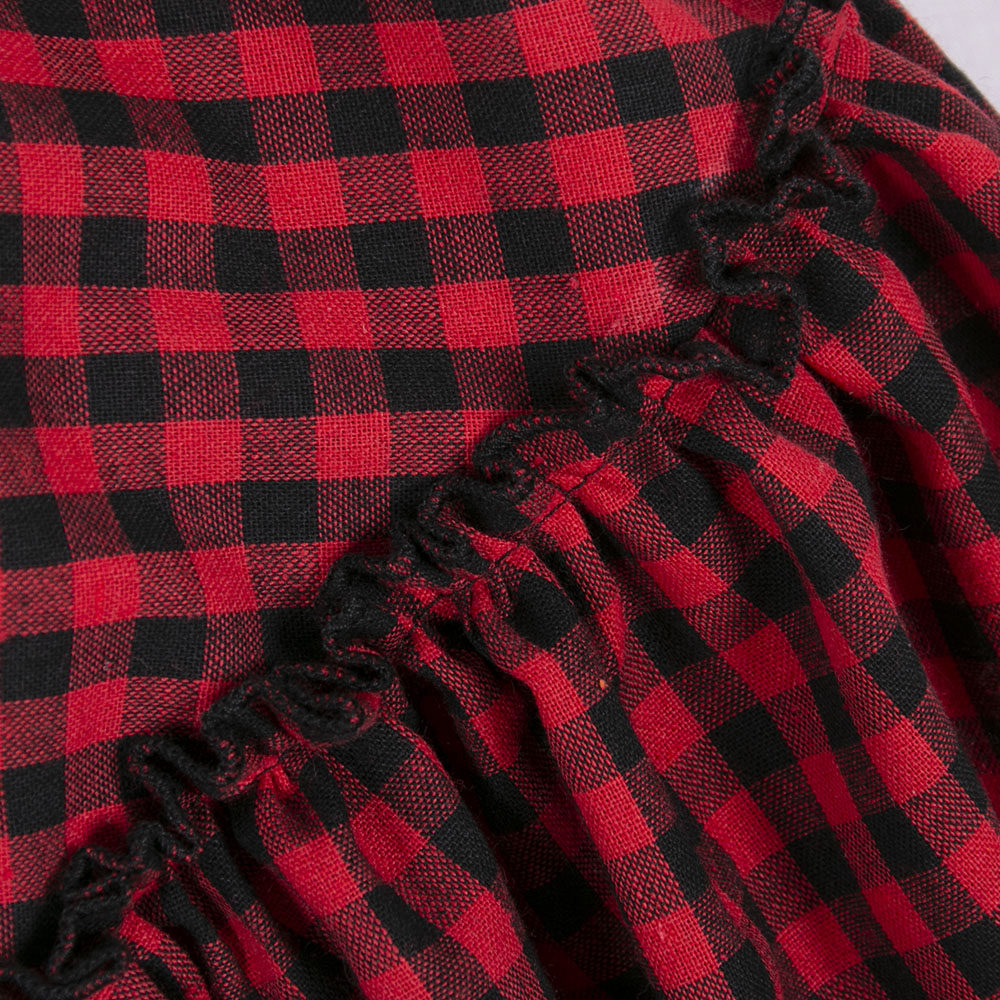 TIYIHAILEY-Women's Plaid Irregular Skirts, Long Maxi, Elastic Waist, Cotton Linen, Chinese Style, S-2XL, Autumn, New 2026