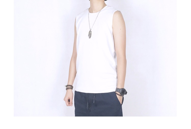Chất liệu cotton dày, tay ngắn tay áo thun vest vest đẹp trai T Gu Ge shop trung tính size nhỏ quần áo nam nữ vest khoác nam