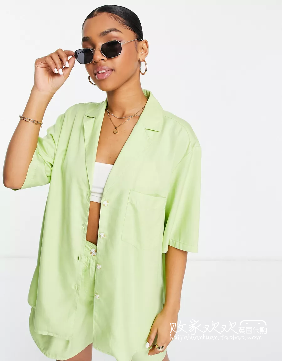03 03 12 2022 trendy points to women's new turn-collar pure color comfort 100 hitch shirt