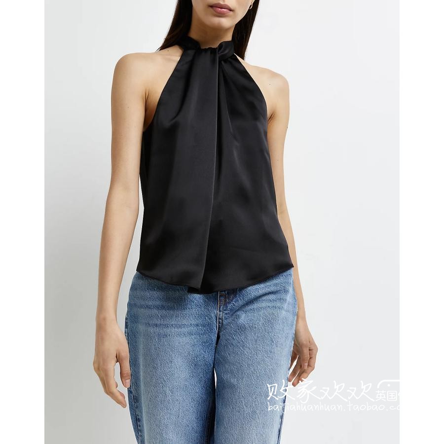 UK 02 28 pint women dress new spring design dark silk slip 100 lap shirt