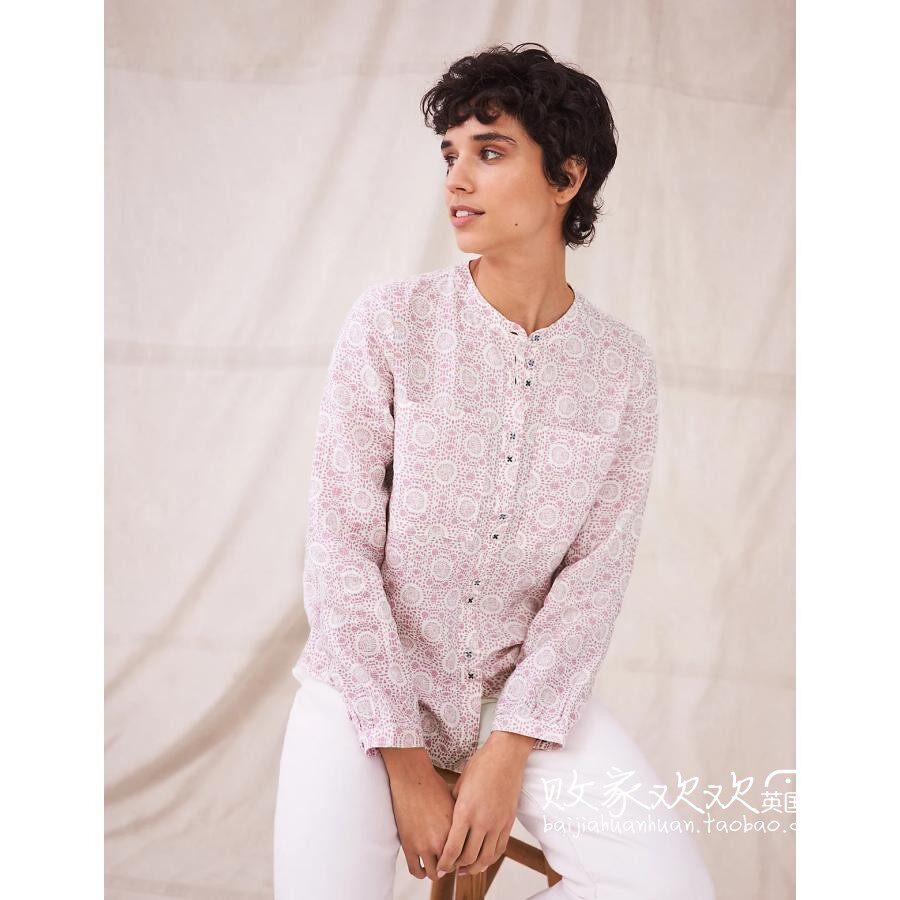 UK 03 04 pint MS women's dress new fashion printed comfort 100 hitch shirt