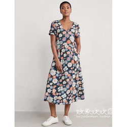 영국 구매 정품 04.09 유명 브랜드 MS 여성의 새로운 스타일 패션 프린트 긴 다목적 드레스
