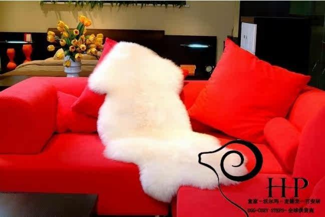 Xinjiang double parquet white sheep leather blanket leather hair integrated sofa car wool backrest seat cushion blanket mattress carpet