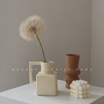 MONROE Dream Deer Studio Nordic white ceramic vase ornaments living room flower arrangement dried flower decoration retro ins