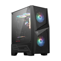 MSI Microstar MAG FORGE 100R Tomahawk Desktop DIY Computer Chassis Side through RGB Fan