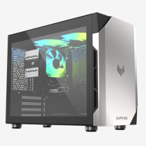 Sapphire NITRO M01 Silver Corner Great King Electric Race Desktop Computer Game Toughened Side Itx Mini Chassis