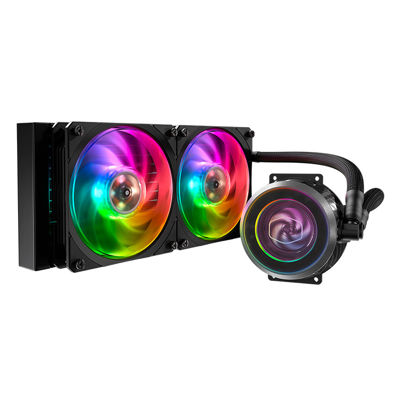 Cooler Master P240 ARGB all-in-one water-cooled radiator computer CPU radiator Intel AMD