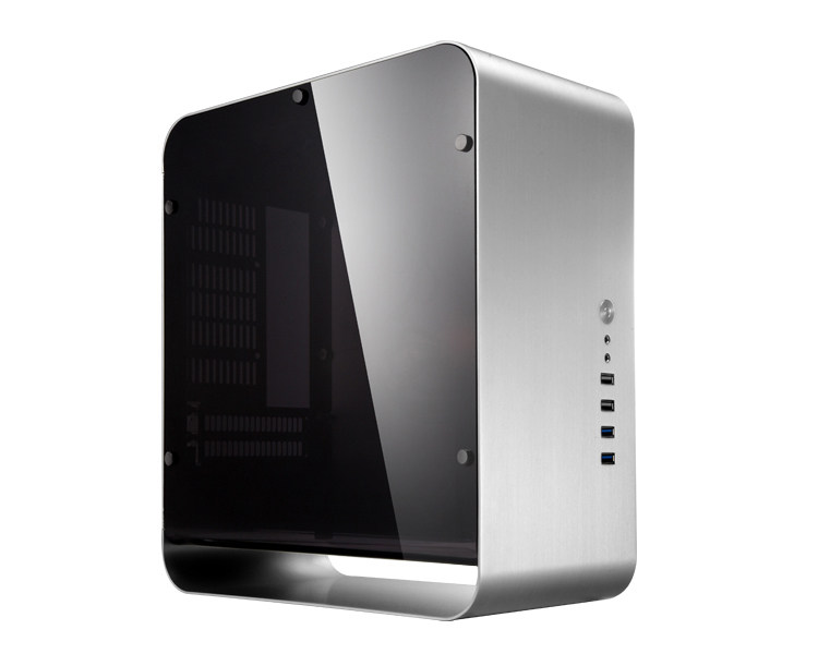 JONSBO UMX1 PLUS Silver All-aluminum tempered glass side transparent main case ITX main case