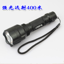 White light yellow light C8 strong light flashlight T6 Q5 LED rechargeable waterproof long-range 400 meters super bright
