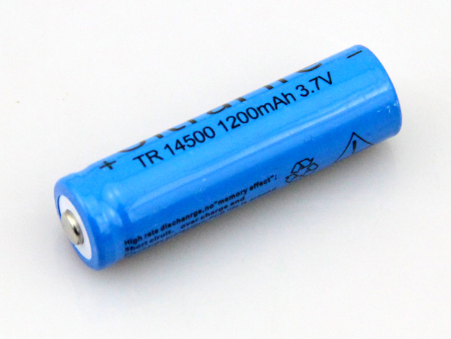 14500 large capacity rechargeable lithium battery 1200mAH strong light flashlight