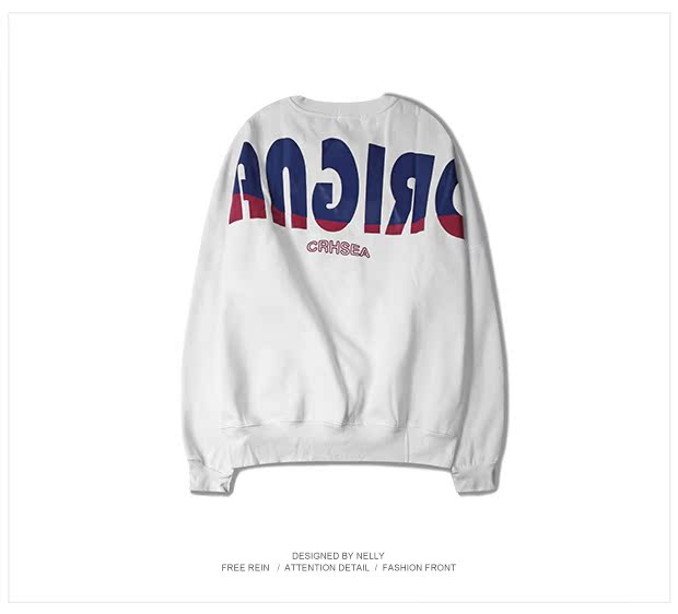 Áo len mùa thu thương hiệu áo len nam cổ tròn hiphop Châu Âu và Hoa Kỳ xu hướng đường phố hip hop hip-hop quần áo graffiti nam và nữ lỏng lẻo áo len dài tay