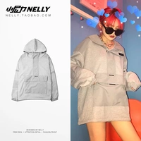 Hàn Quốc với hộp thư retro in áo len oversized Nhật Bản kiểu áo len 18FW nam và nữ áo hoodie