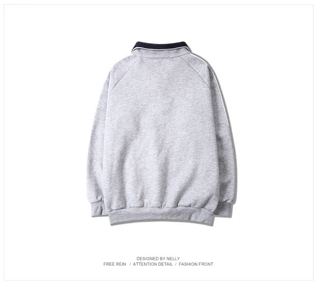 Áo len hàn quốc mùa xuân 2018 Nhật Bản thường ngày Áo len nam và áo hoodie Hàn Quốc cộng với áo len nhung áo khoác nam hoodie