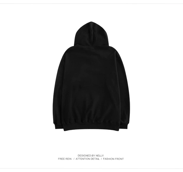 Áo len trùm đầu nam áo thun thể thao áo hoodie thương hiệu oversize tối hip hop kim loại nặng ban nhạc rock - Áo khoác đôi