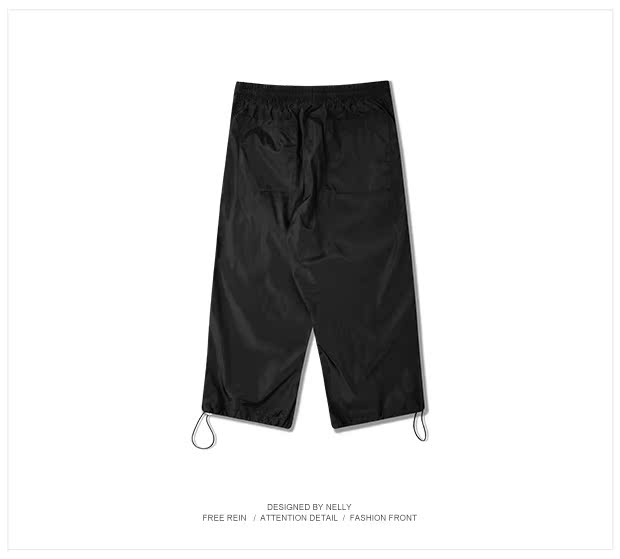 Mùa hè quần siêu cháy nam phiên bản Hàn Quốc của xu hướng quần thể thao rộng rãi bf phong cách Harajuku quần Harlan chín thời trang nam cao cấp