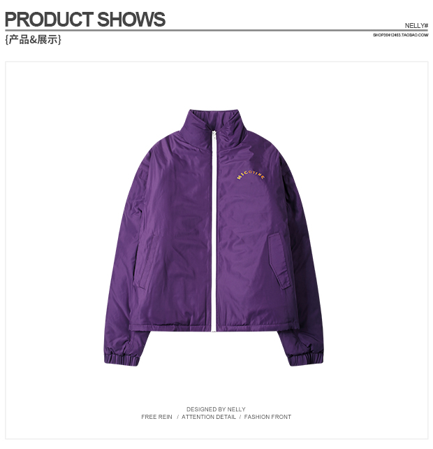 Phong cách châu Âu và Mỹ retro hip hop oversize bánh mì áo khoác nam và nữ thương hiệu thủy triều dày lên hip hop bên ngoài măng tô nam