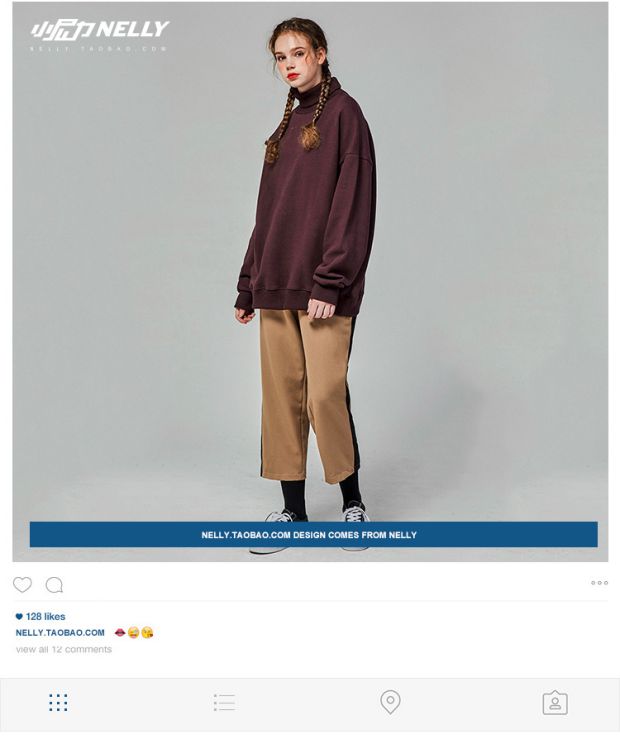 Áo len cho nam và nữ Mùa thu cao cổ áo rộng oversize áo thun thời trang hàng đầu hip hop xu hướng nam áo nỉ hoodie