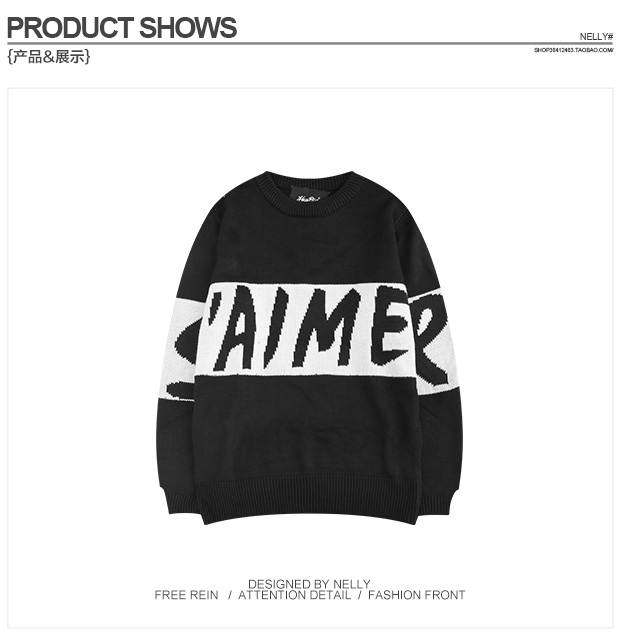 Áo len nam và nữ oversize hip hop áo sơ mi mùa thu những người yêu thích áo khoác nam áo len quần áo nam