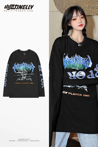 Осенний демисезонный хлопковый брендовый японский трендовый базовый приятный телу лонгслив