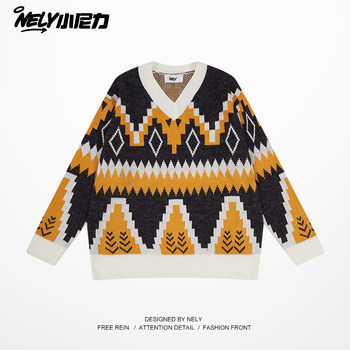 Xiaonili retro ethnic style knitted sweater Xiaonili retro ethnic style knitted sweater
