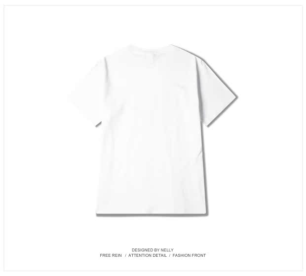 Thời trang đường phố Hàn Quốc hè mới King King nam nữ đôi nam nữ cotton tròn cổ áo thun ngắn tay giản dị áo thun nam form rộng