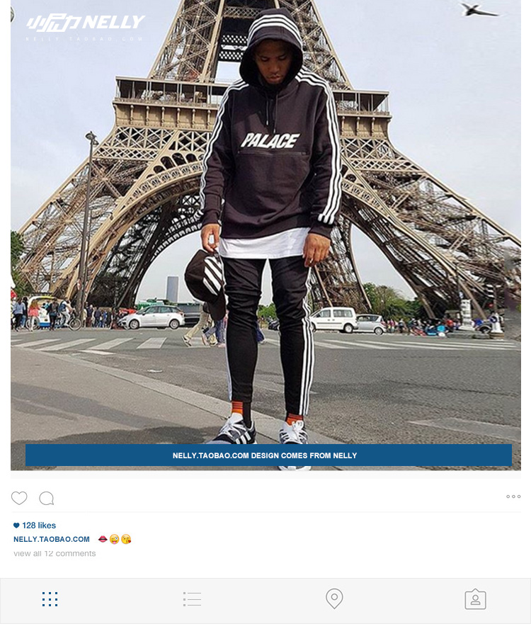 Ulzzang hip-hop Mạng lưới thủy triều quốc gia châu Âu và châu Mỹ màu đỏ retro quần thể thao giản dị nam và nữ mẫu với quần jogger nam