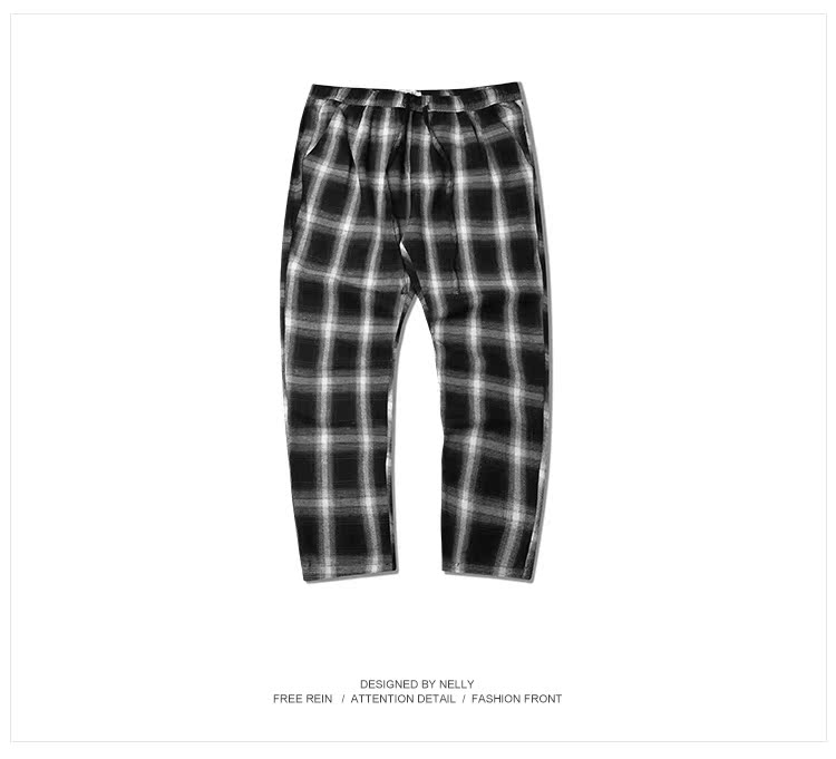 Hàn Quốc ulzzang quần thẳng đơn giản phong cách BF BF chín quần lỏng quần chân rộng INS nam và nữ thủy triều quần thể thao nam
