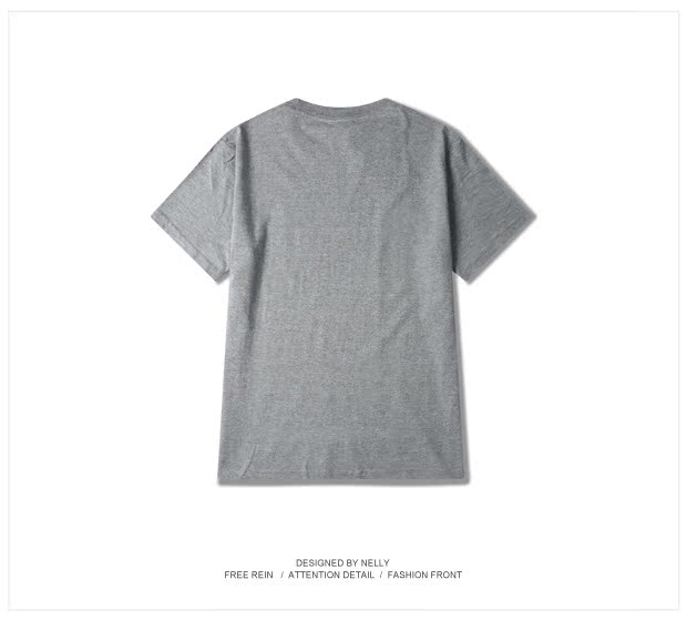 Thời trang đường phố Hàn Quốc hè mới King King nam nữ đôi nam nữ cotton tròn cổ áo thun ngắn tay giản dị áo thun nam form rộng