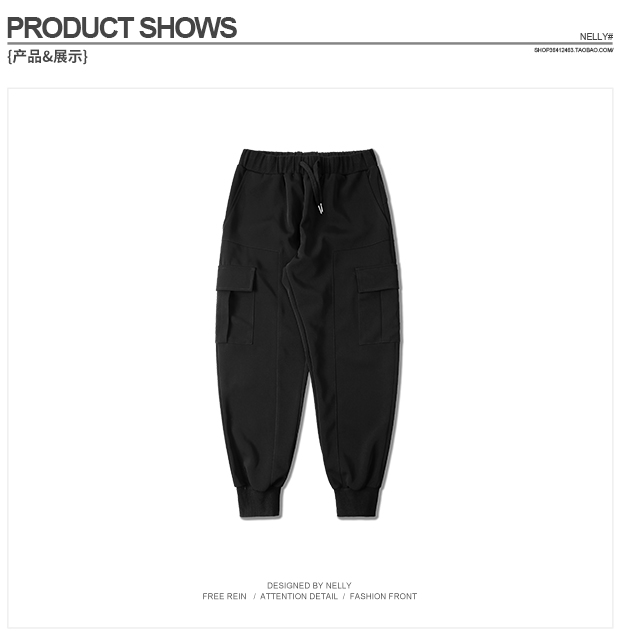 Mùa hè Nhật Bản thương hiệu thời trang hip hop nhiều túi overalls nam triều Mỹ trượt ván trượt cao thể thao đường phố quần giản dị baggy nam